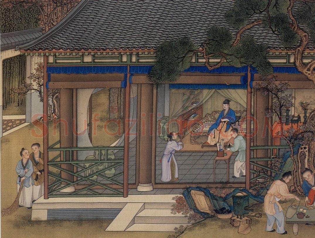 清 冷枚 《养正图》 书画作品