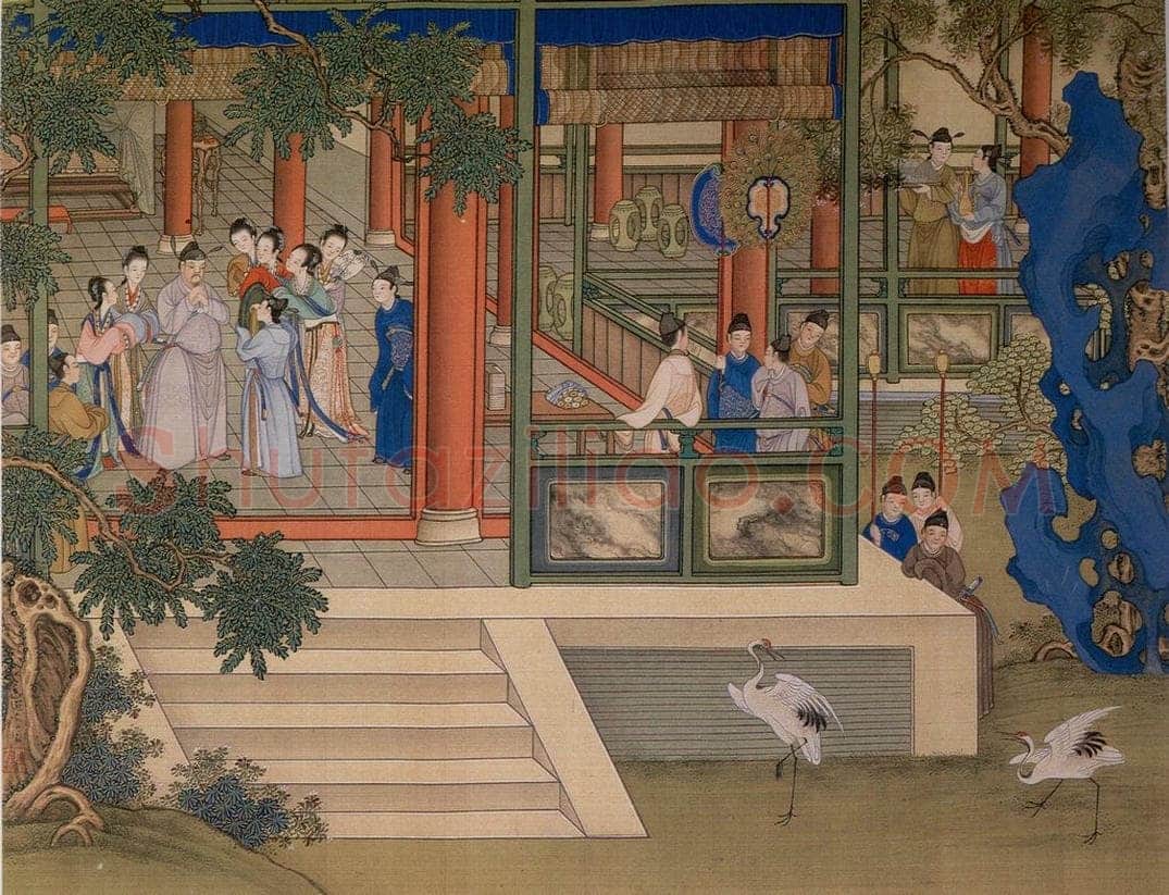 清 冷枚 《养正图》 书画作品
