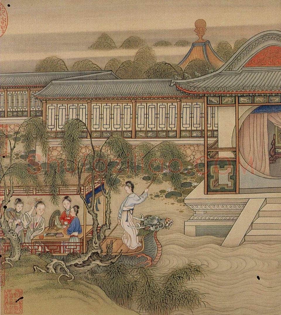 清 冷枚 《十宫词图》 书画作品