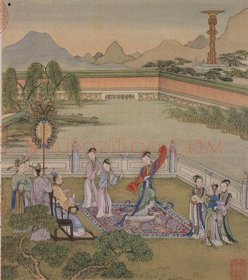 清 冷枚 《十宫词图》 书画作品