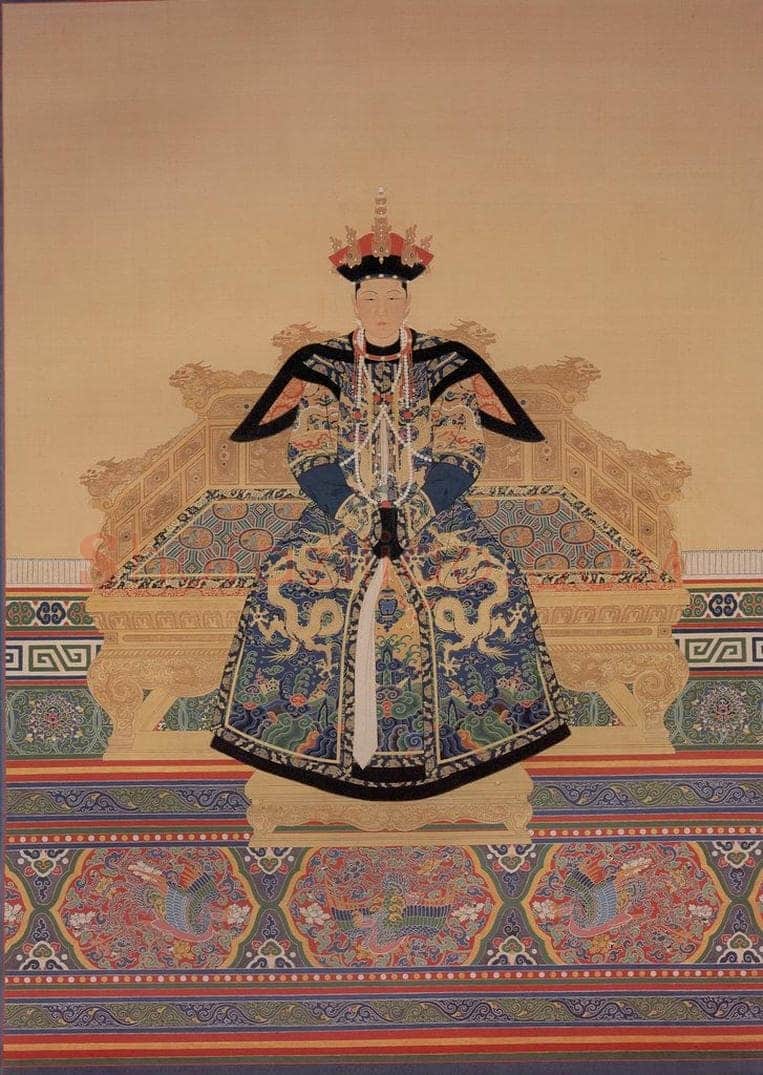 清 佚名 《孝诚皇后像》 书画作品