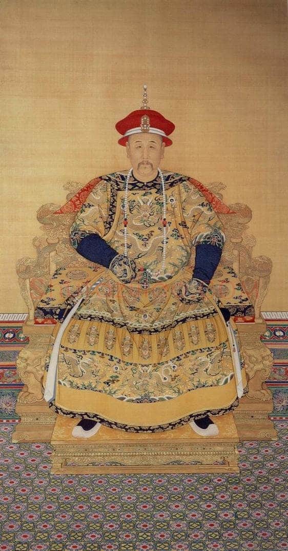 清 佚名 《胤禛朝服像》 书画作品