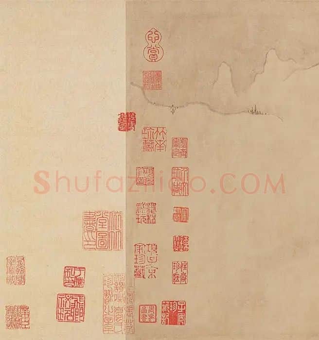 黄公望《快雪时晴图》卷_01