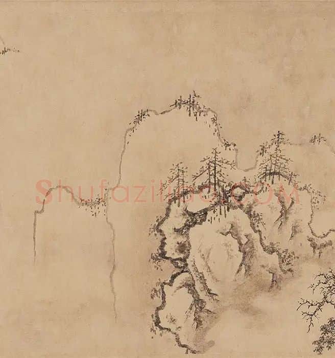 黄公望《快雪时晴图》卷_03