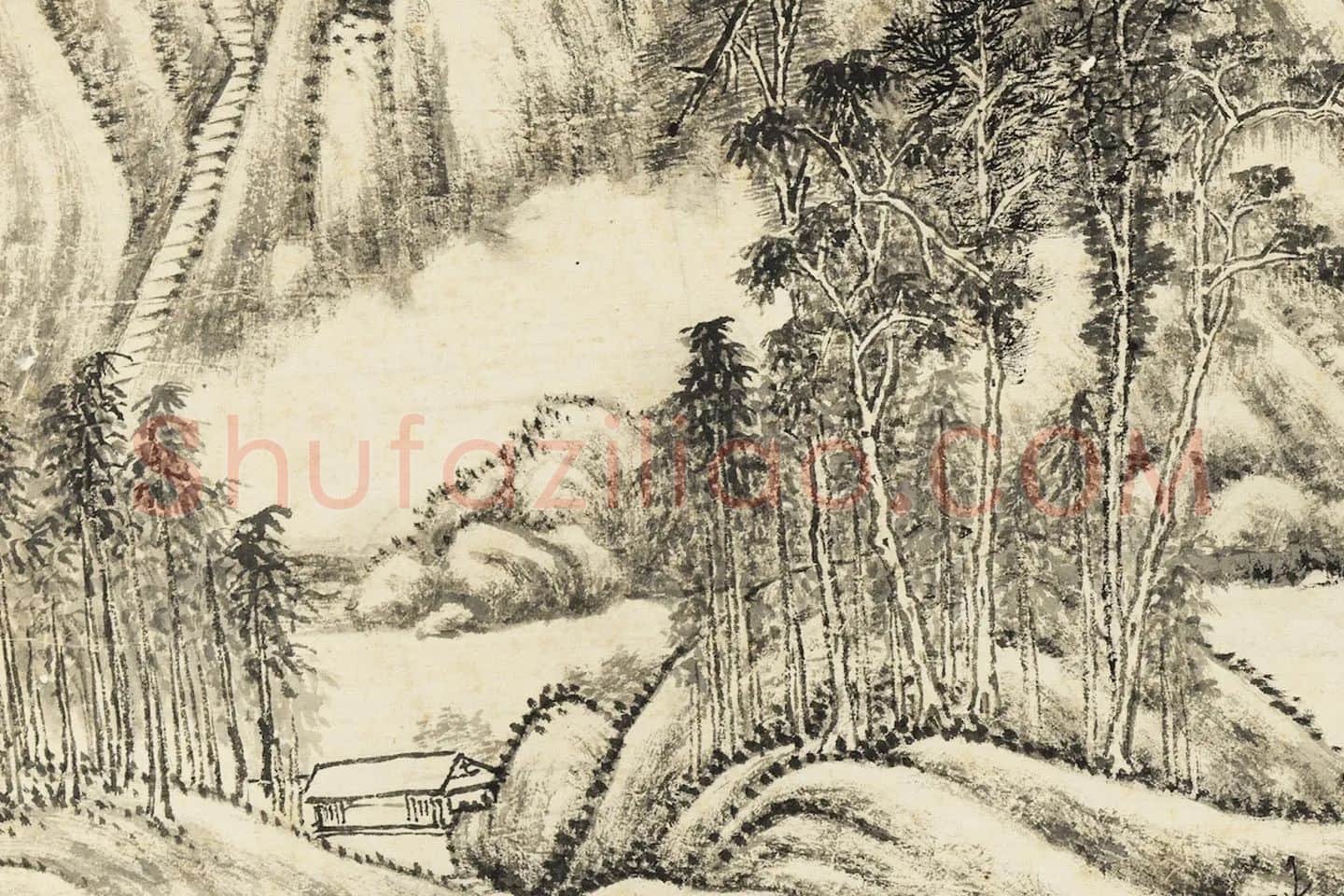 唐岱《仿吴镇水墨山水》 (3)