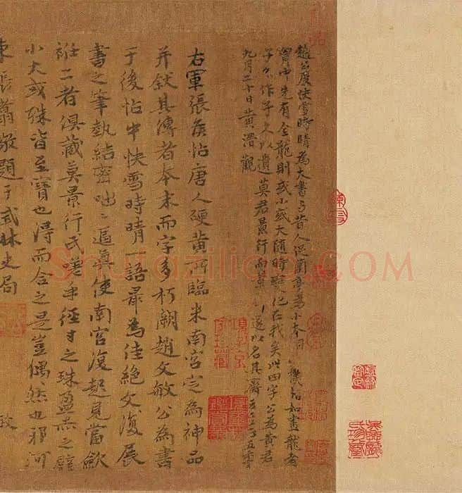 黄公望《快雪时晴图》卷_12