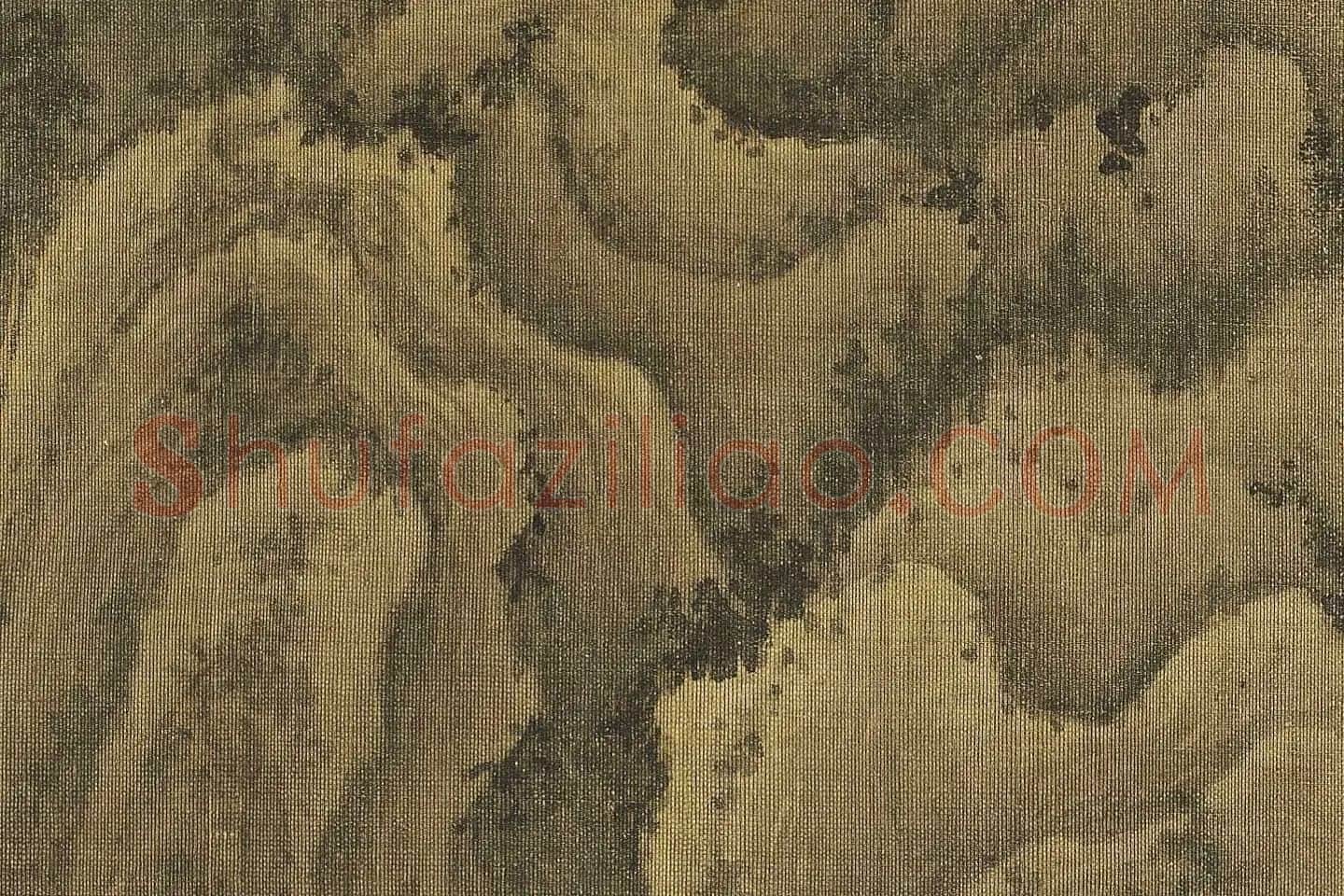 巨然山水画《松岩萧寺图》高清大图局部 (13)