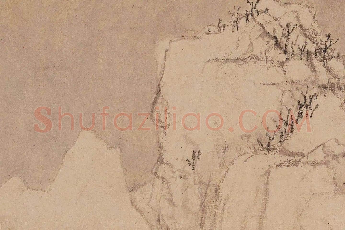 黄公望《快雪时晴图》局部 (2)