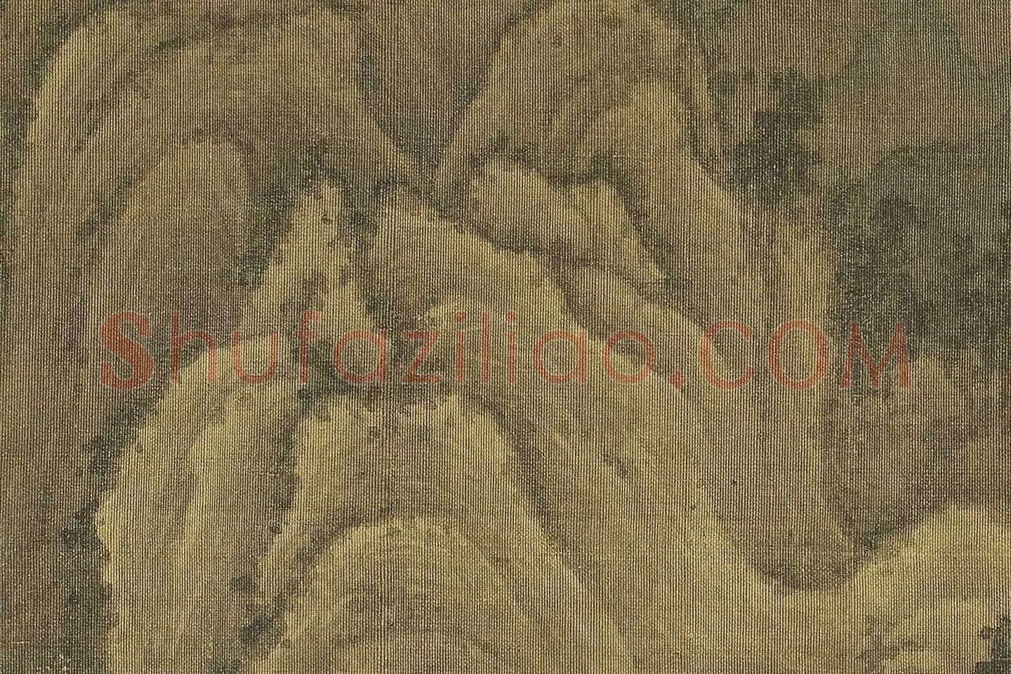 巨然山水画《松岩萧寺图》高清大图局部 (17)