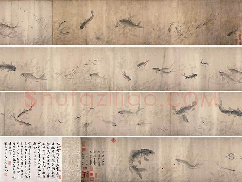 周东卿《鱼乐图》全卷