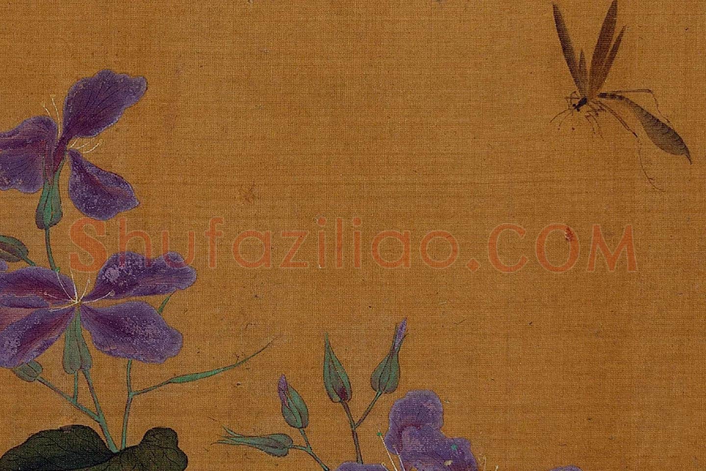 黄筌花鸟画册局部 (2)