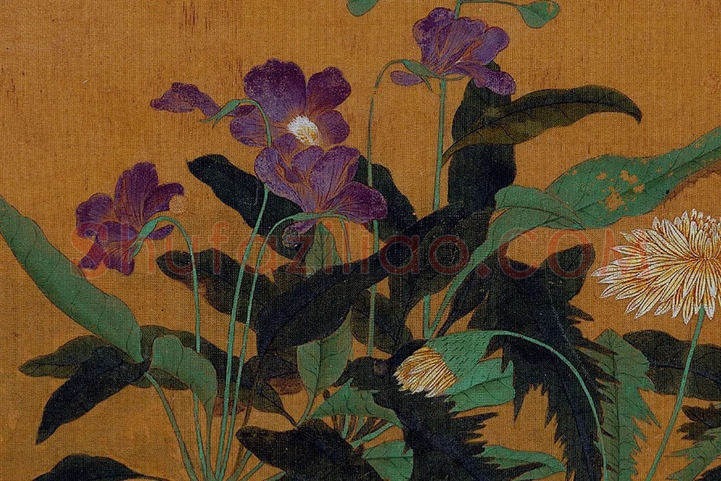 黄筌花鸟画册局部 (12)