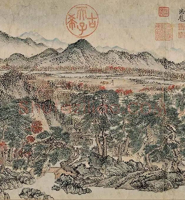 王蒙《太白山图》卷_22