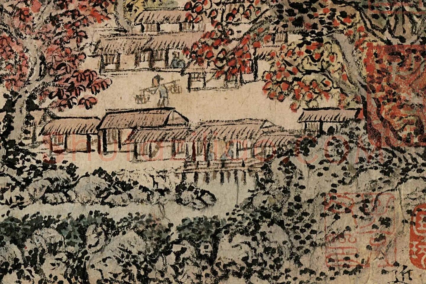 王蒙《太白山图卷》高清局部 (1)