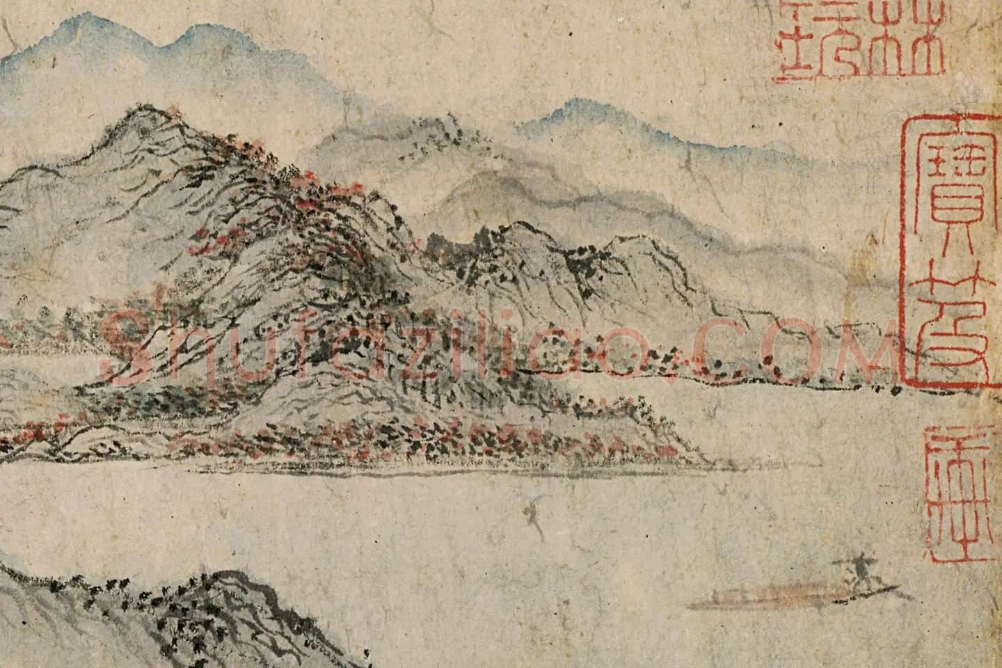 王蒙《太白山图卷》高清局部 (2)