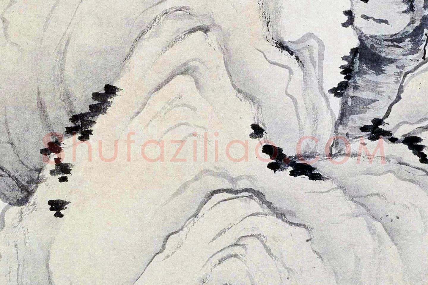 陈洪绶《梅石图》局部 (2)