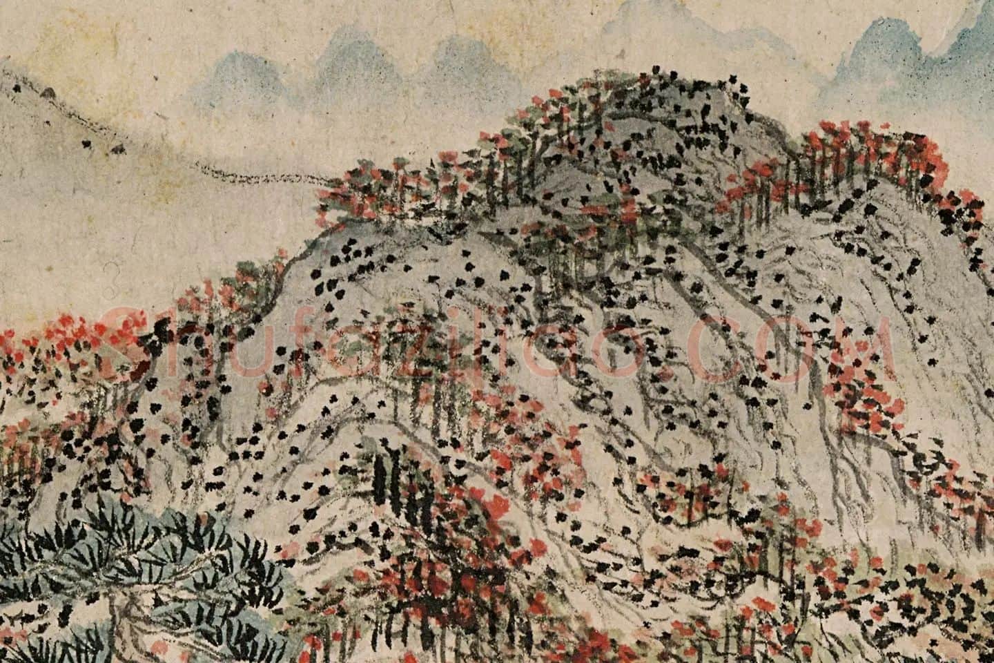 王蒙《太白山图卷》高清局部 (8)
