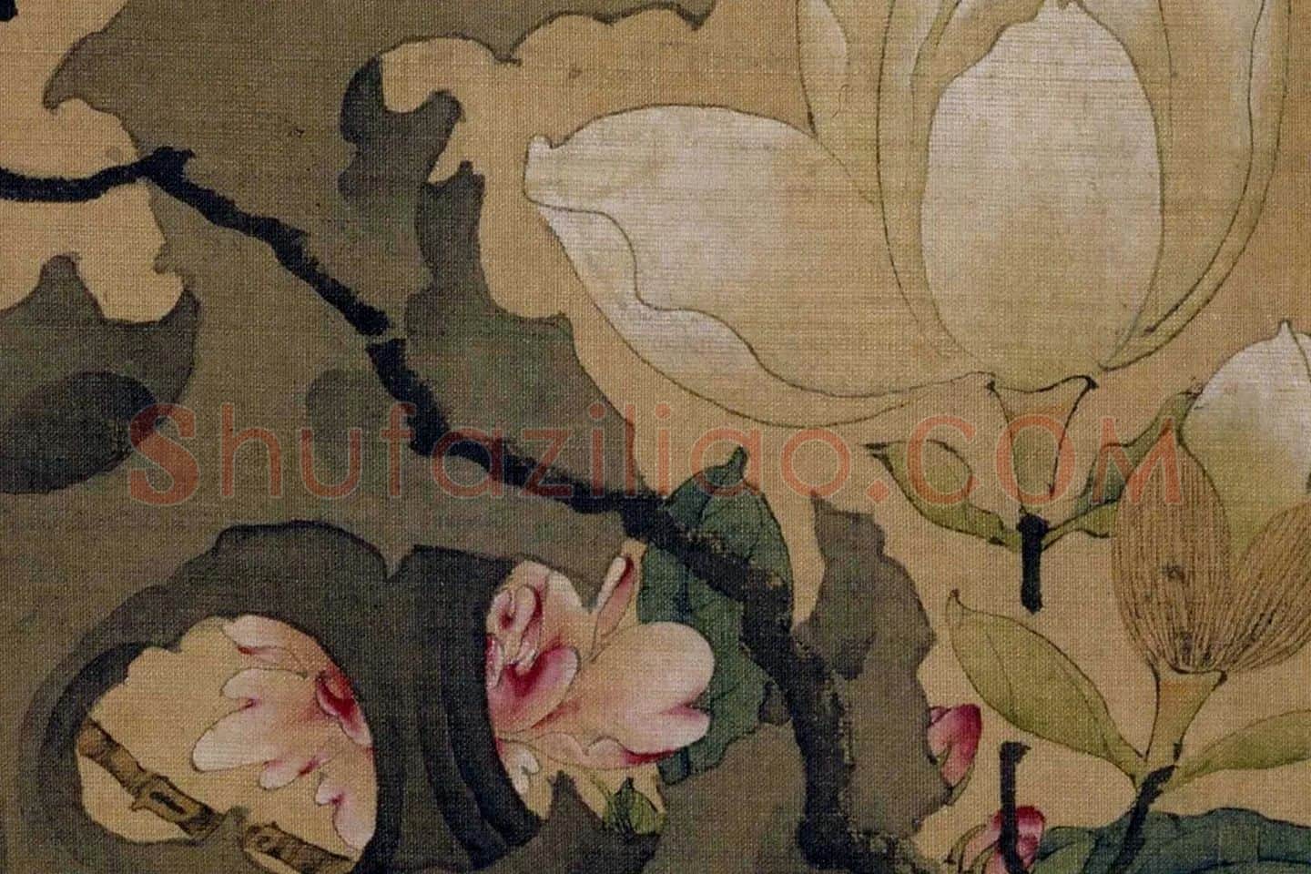 陈洪绶《玉堂柱石图》局部 (4)