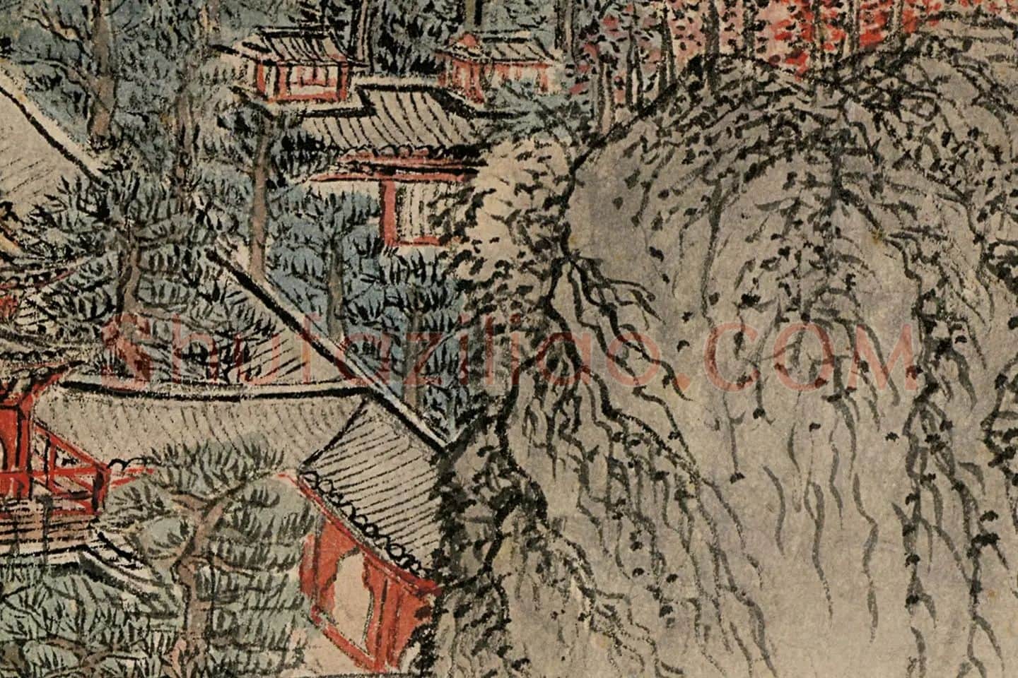 王蒙《太白山图卷》高清局部 (17)
