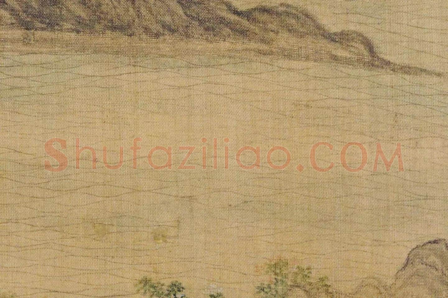 陈洪绶山水《仿李唐笔意图》局部 (3)