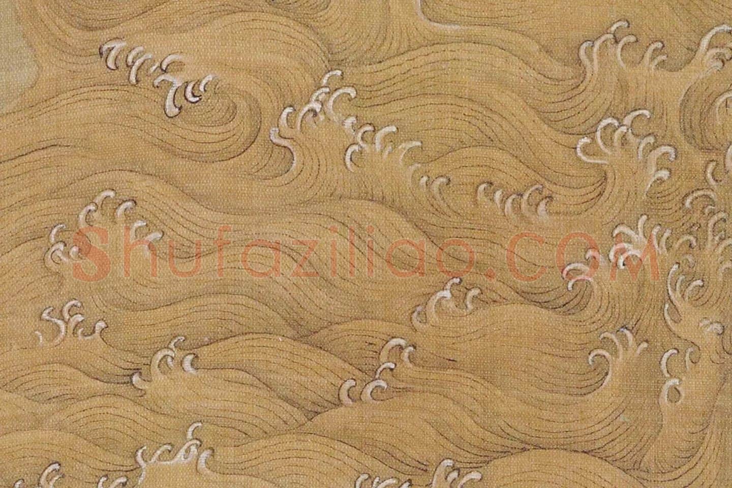 陈洪绶山水《黄流巨津图》局部 (3)