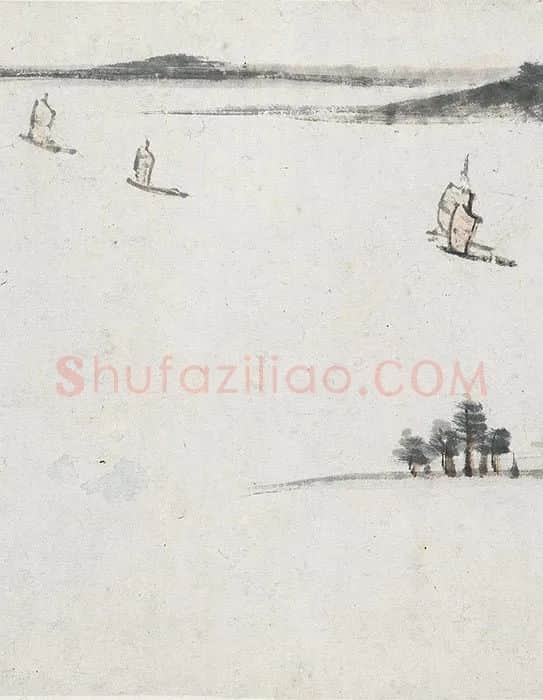 朱耷山水画《长江万里图》卷_02