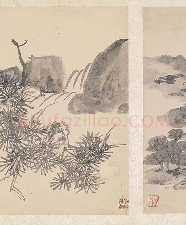陈淳写意水墨山水画册_04