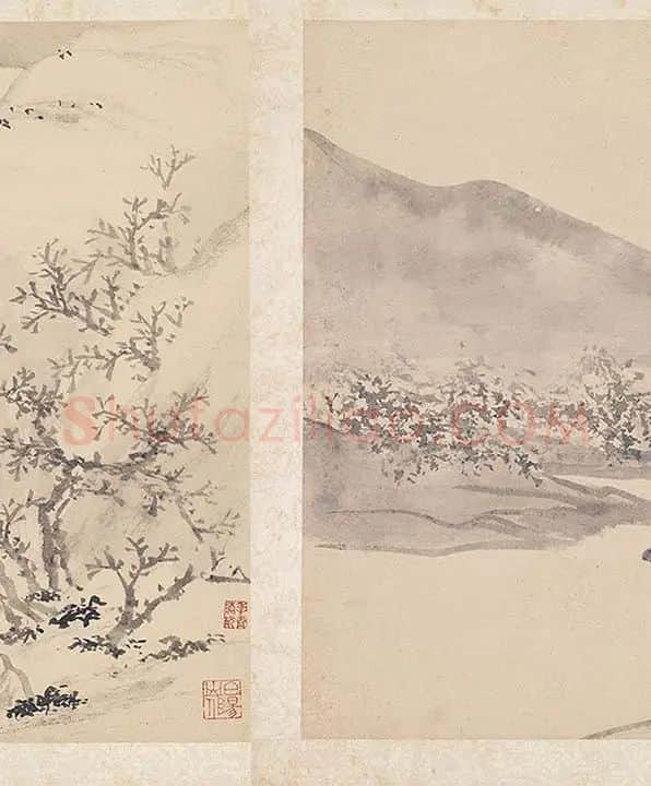 陈淳写意水墨山水画册_08