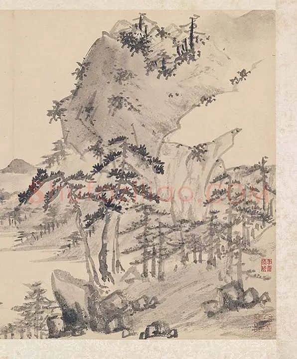陈淳写意水墨山水画册_13