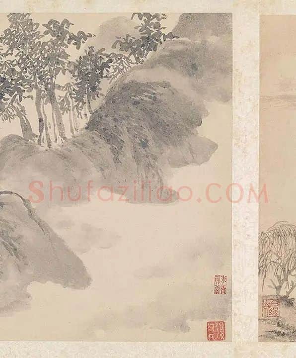 陈淳写意水墨山水画册_15