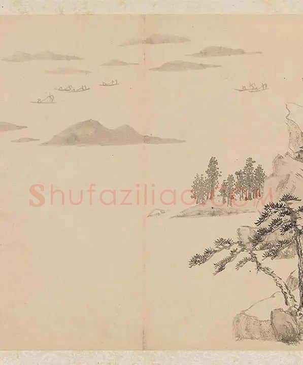 陈淳写意水墨山水画册_20