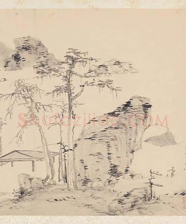 陈淳写意水墨山水画册_24