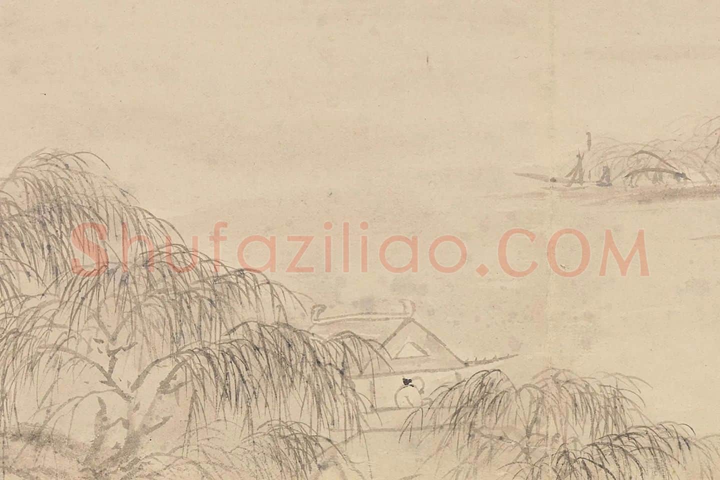 陈淳写意水墨山水画册局部 (6)