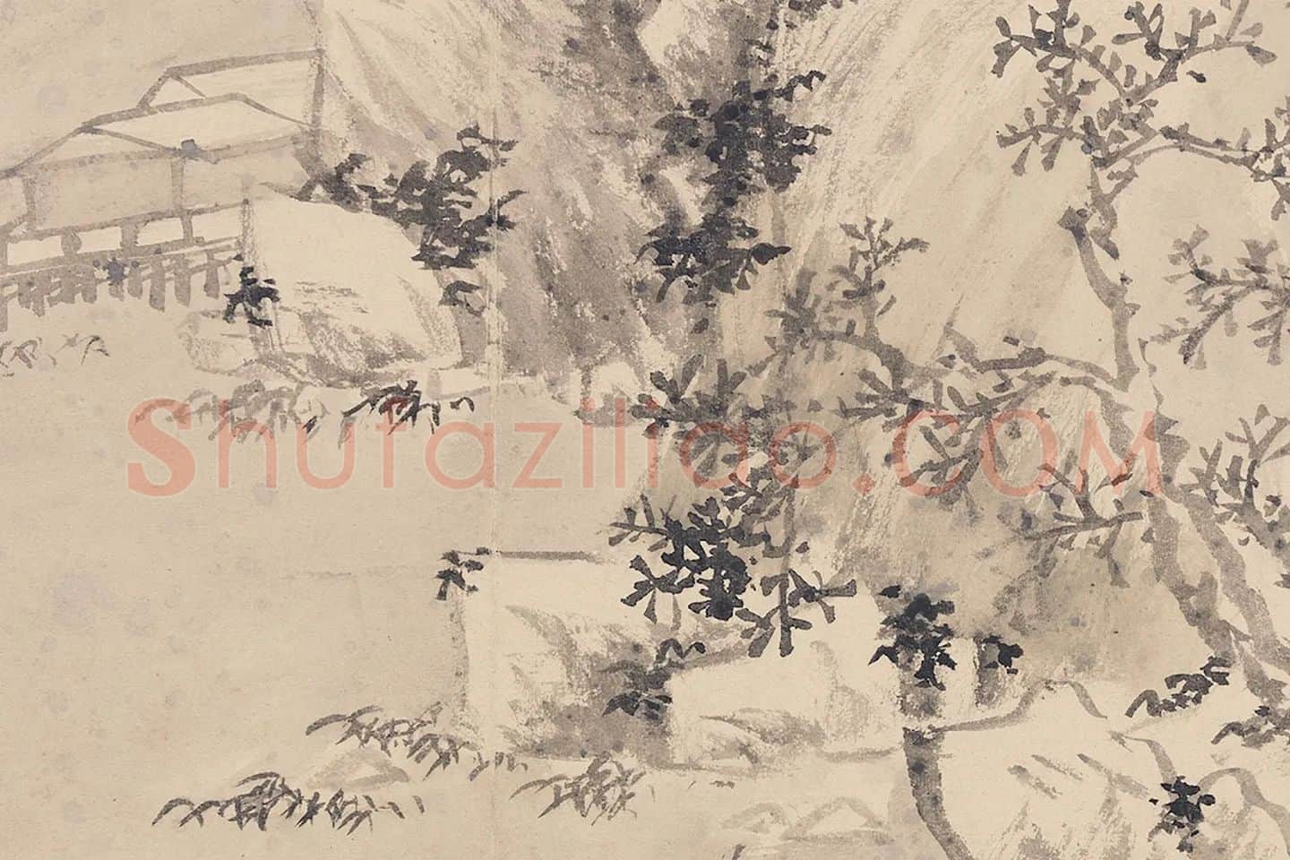 陈淳写意水墨山水画册局部 (11)