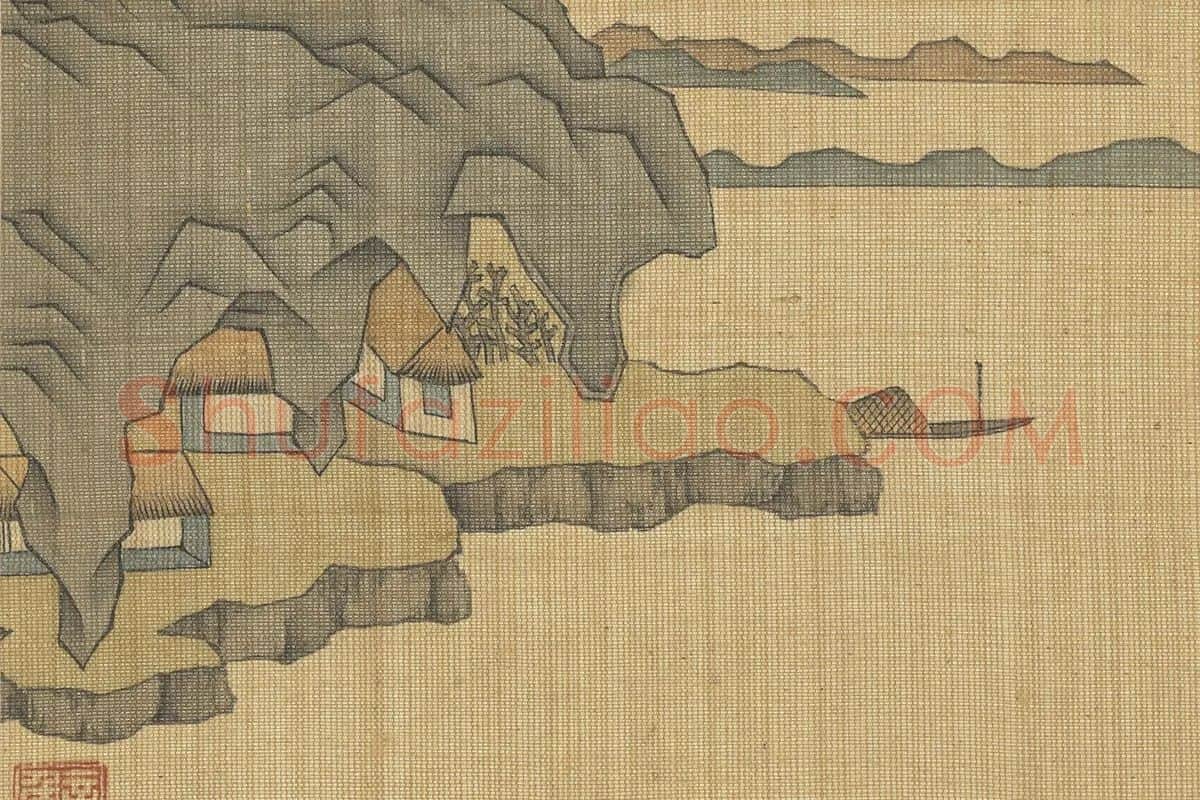陈洪绶《桃花源图》局部-2