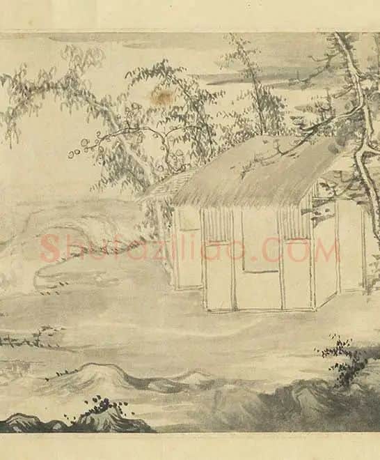 元人山水画集锦卷_03