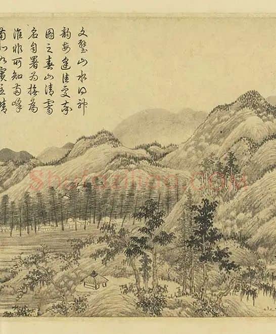 元人山水画集锦卷_13