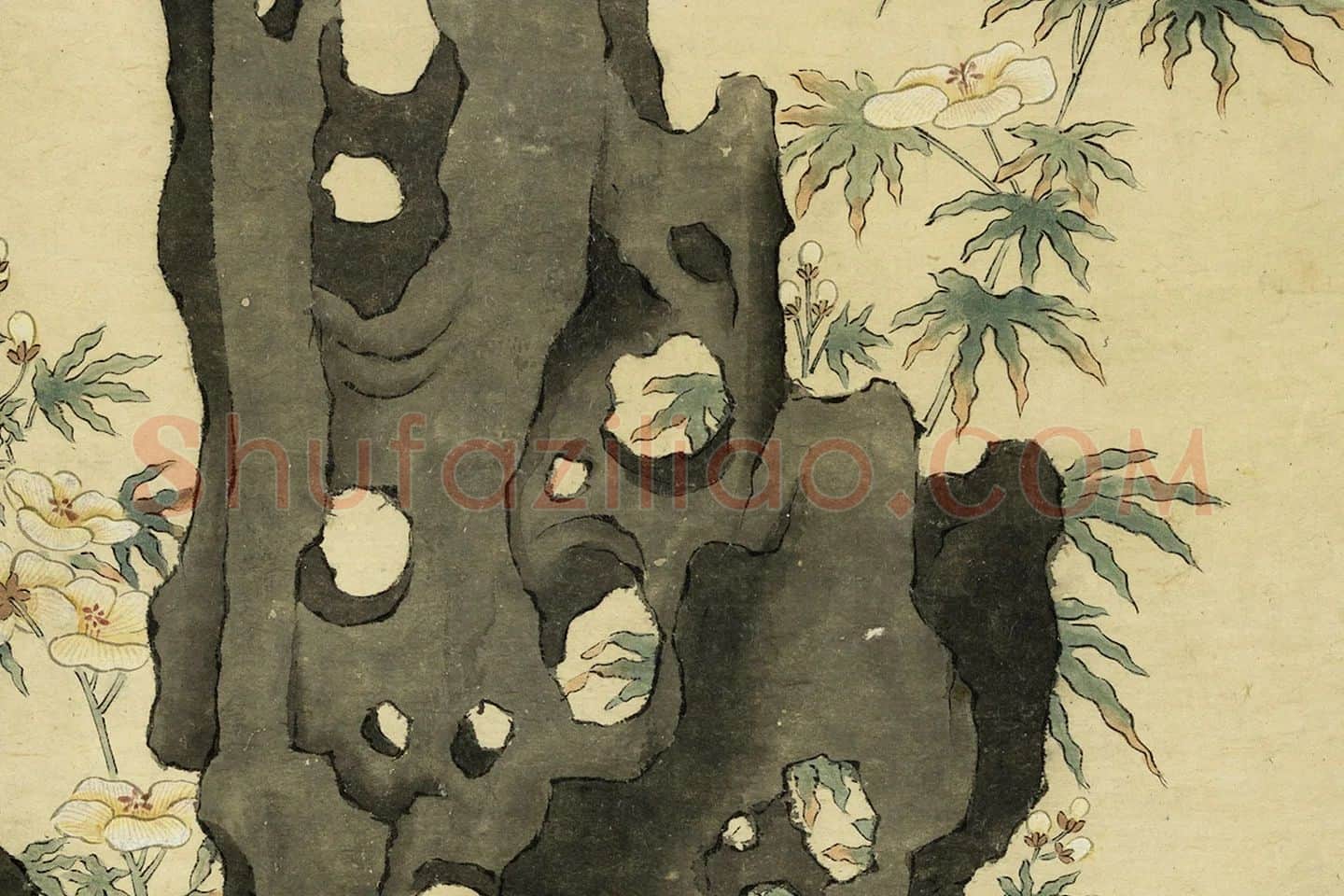 陈洪绶佛道人物画《罗汉图》局部 (4)