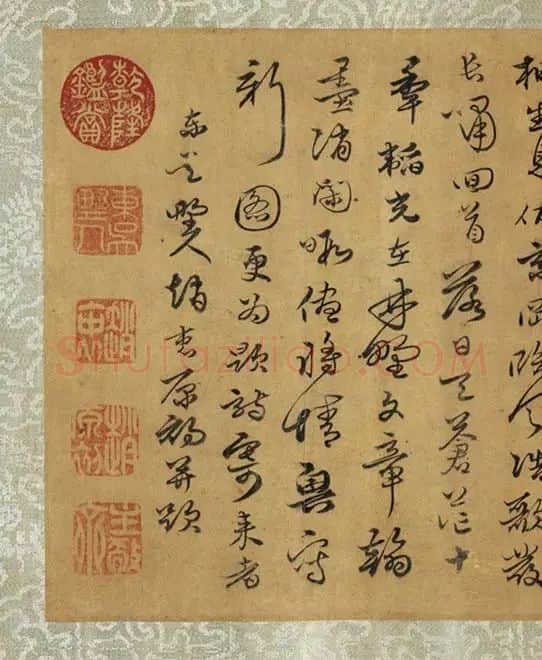 赵原初兰亭图卷_01