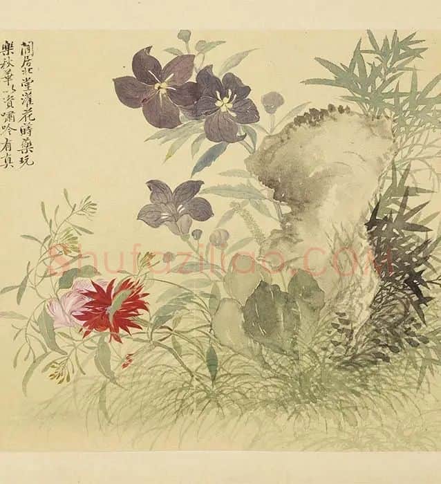 恽寿平摹古花卉册_04