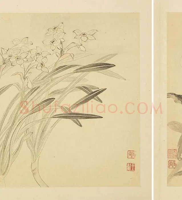 恽寿平摹古花卉册_07