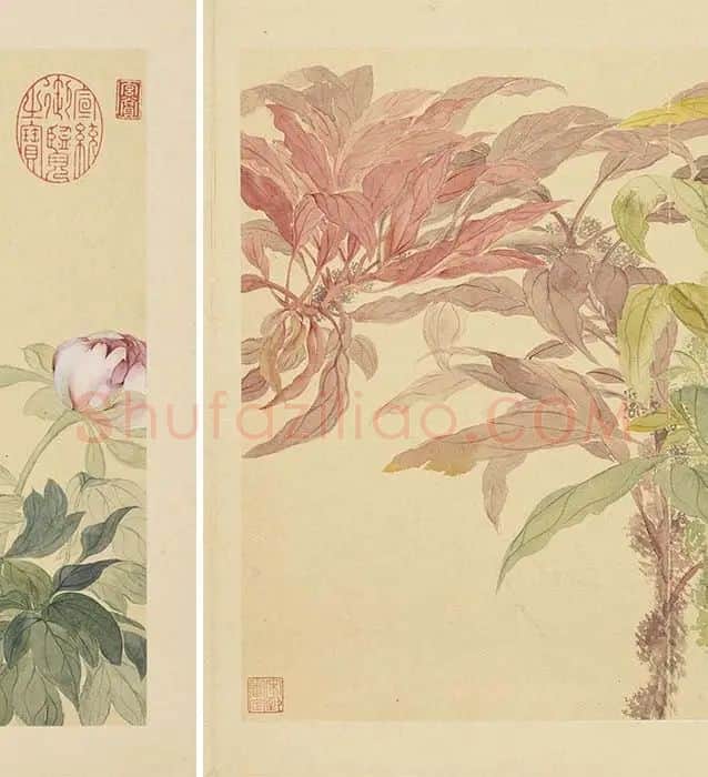 恽寿平摹古花卉册_13