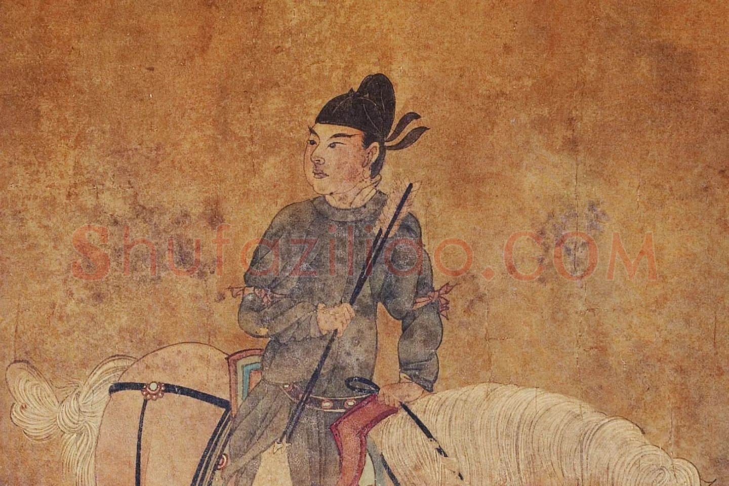 李赞华鞍马画《人马图》局部 (1)