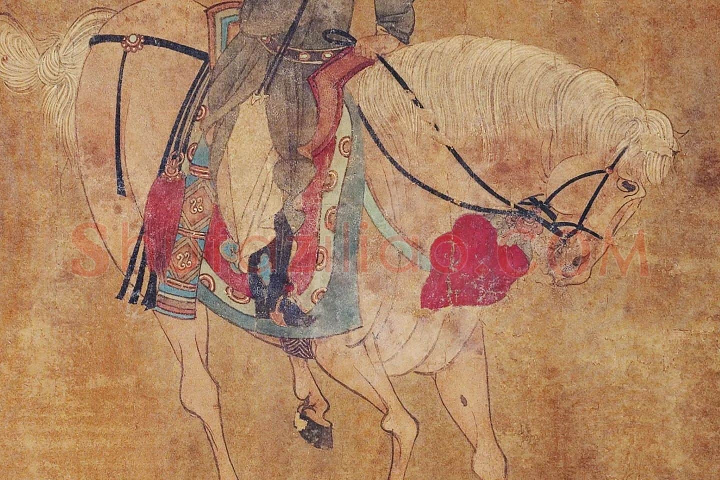 李赞华鞍马画《人马图》局部 (2)