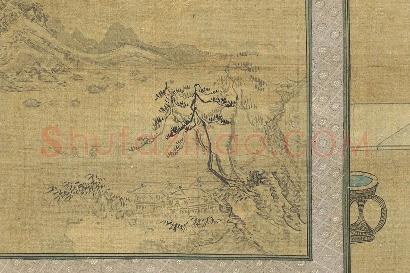 刘松年人物画《博古图》局部 (3)