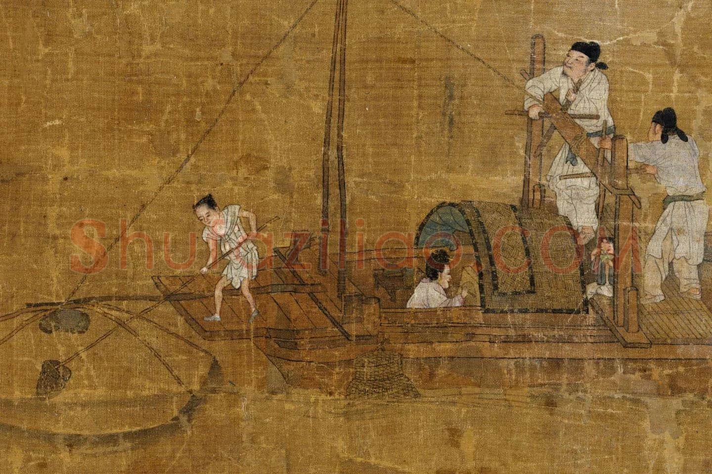 刘松年《捕鱼图》局部 (1)