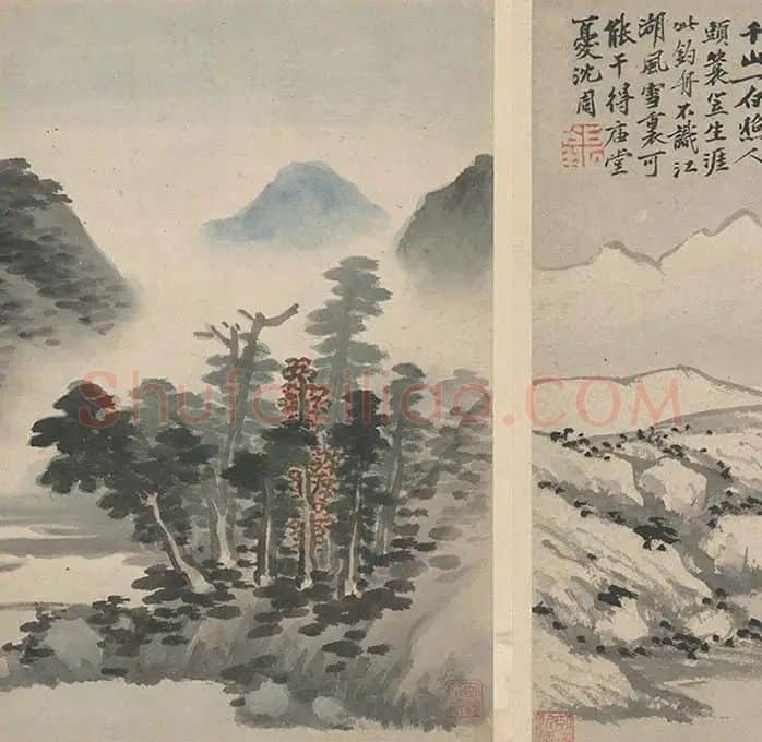 沈周《石田卧游册》_06