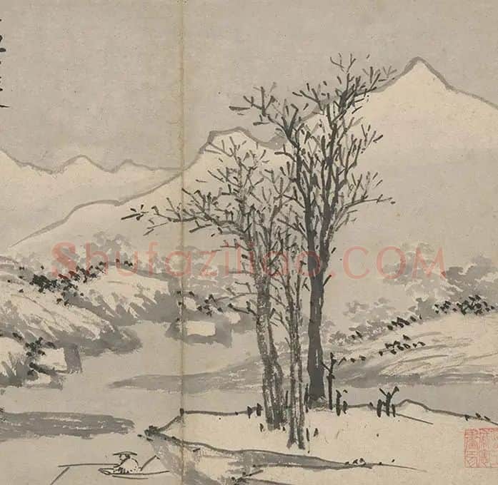 沈周《石田卧游册》_07