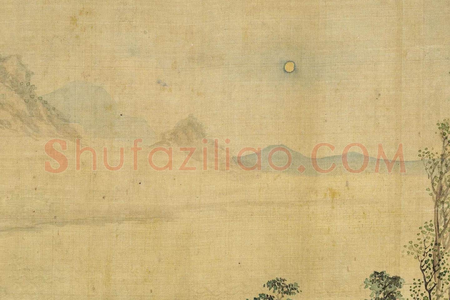 刘松年山水人物《琵琶行故事图》局部 (3)