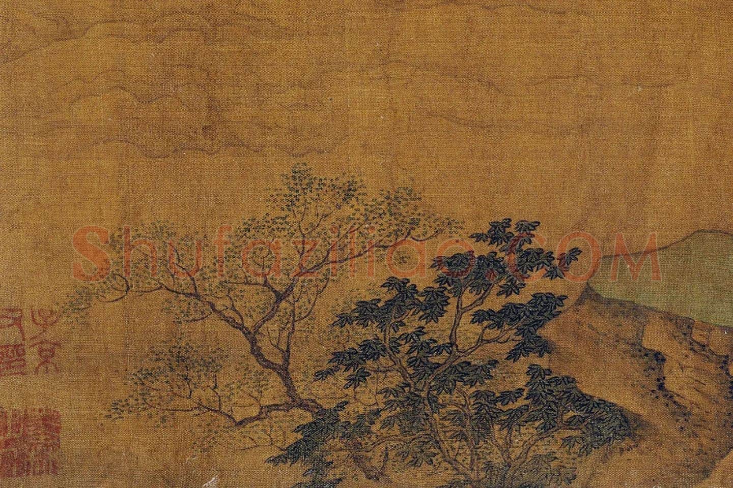 刘松年春景山水人物局部 (2)